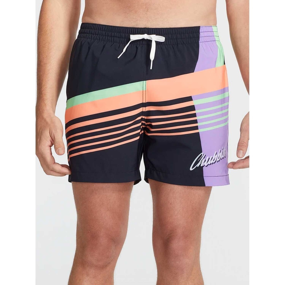 Chubbies The Jazzer Thighs Men's Medium 5.5" Classic Swim trunk Colorblock Retro